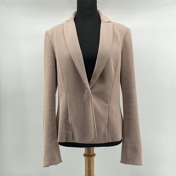 Marc Cain neutral Color beige blazer career event sz 8 - Picture 1 of 14